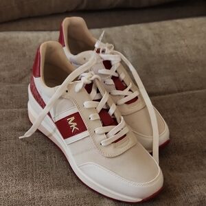 Michael Kors Red and Cream Sneakers